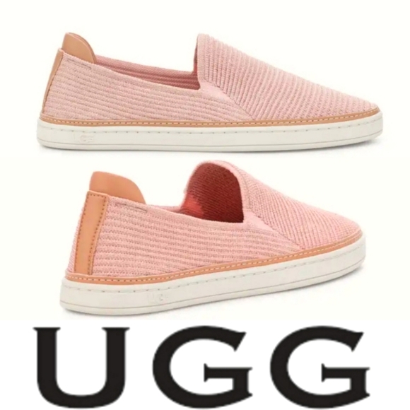 UGG Shoes - Ugg Sammy Metallic Pink Slip on Women's Sneakers Flats Metallic Athleisure sz 9